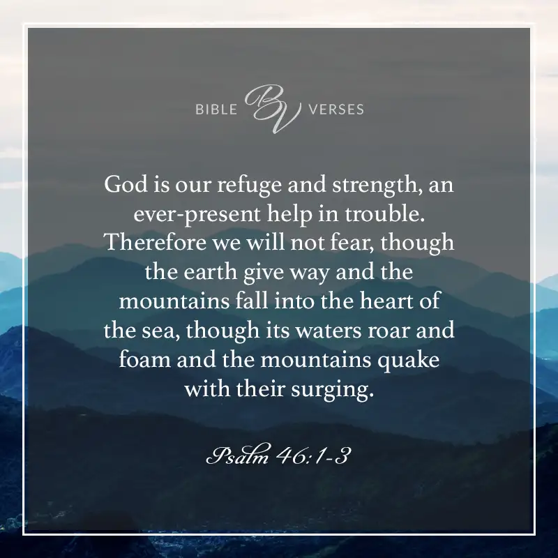 Bible verses about Strength in hard times Psalm 46