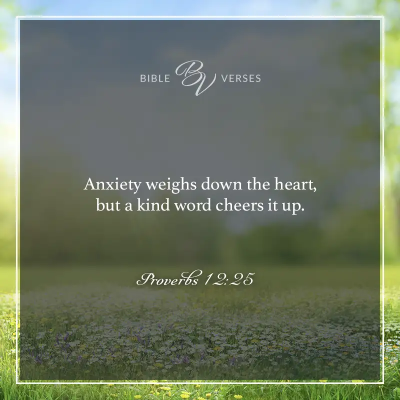 Bible verses about stress Proverbs 12