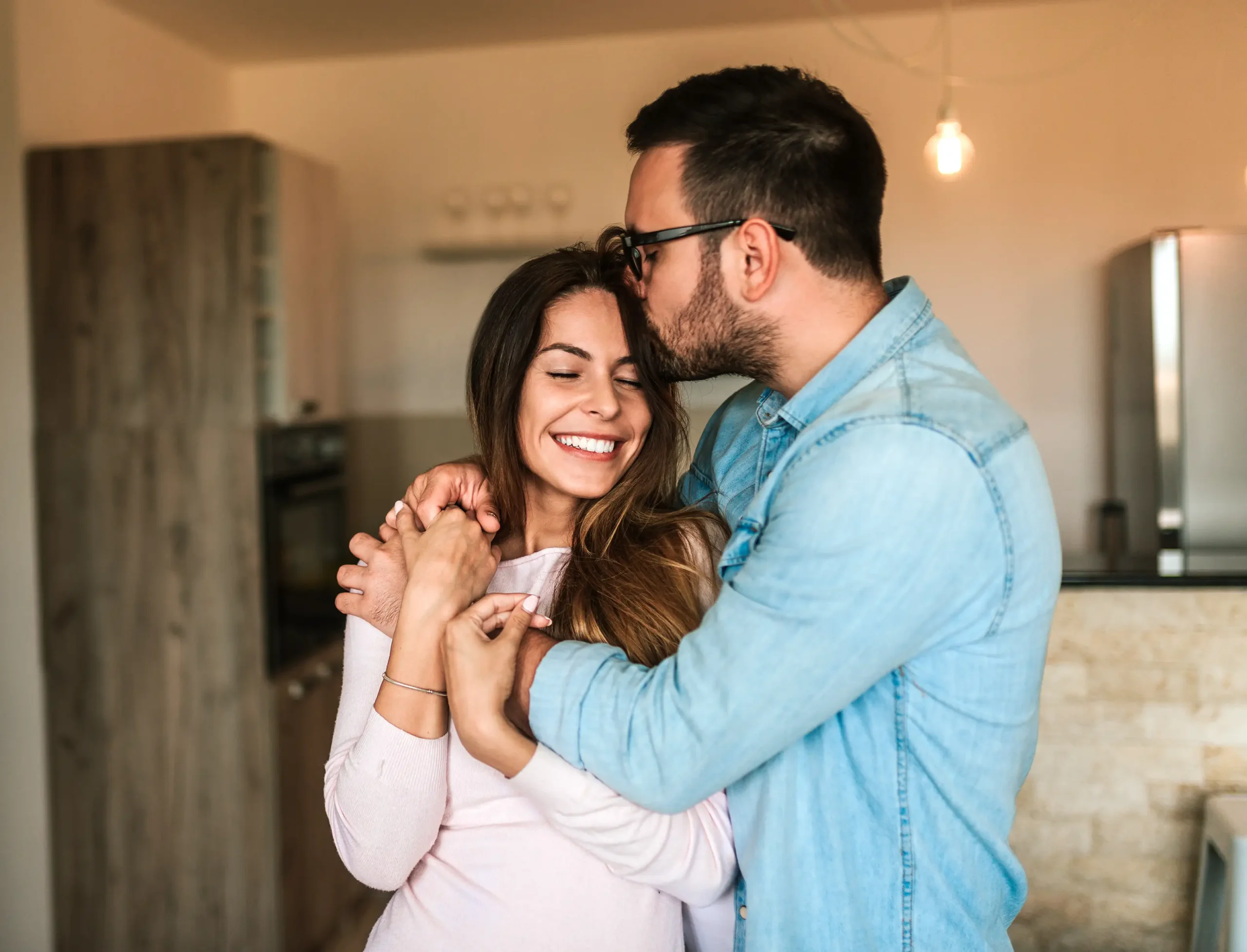 Couple embracing - Bible verses about love and marriage