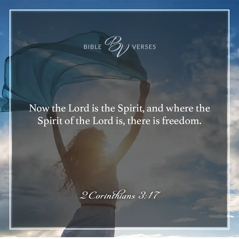 Bible verses about freedom:

Now the Lord is the spirit, and where the Spirit of the Lord is, there is freedom.

2 Corinthians 3:17
