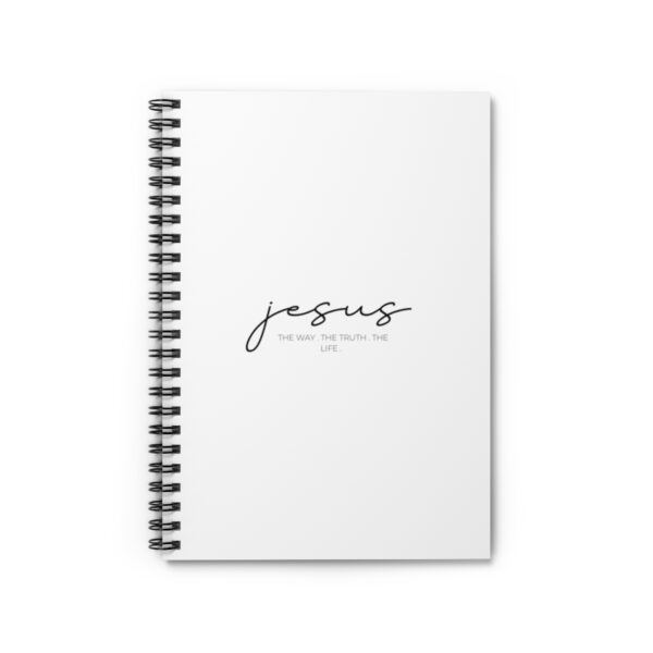 "Jesus. The Way. The Truth. The Life." Spiral Notebook - Ruled Line - Image 2