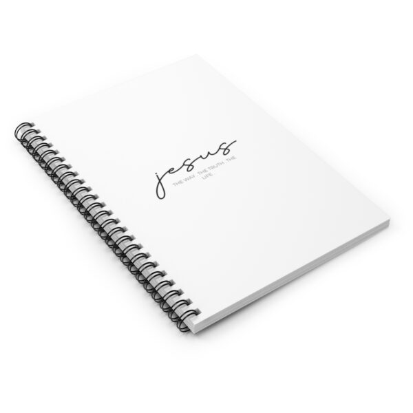 "Jesus. The Way. The Truth. The Life." Spiral Notebook - Ruled Line - Image 3