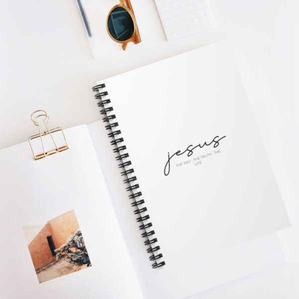 "Jesus. The Way. The Truth. The Life." Spiral Notebook - Ruled Line - Image 5