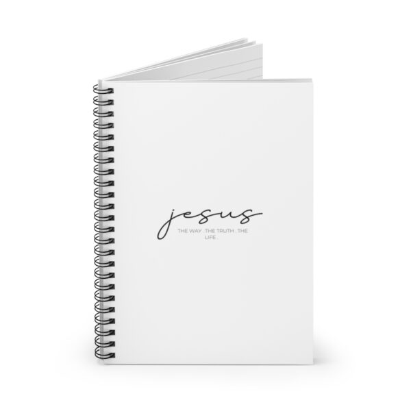 "Jesus. The Way. The Truth. The Life." Spiral Notebook - Ruled Line