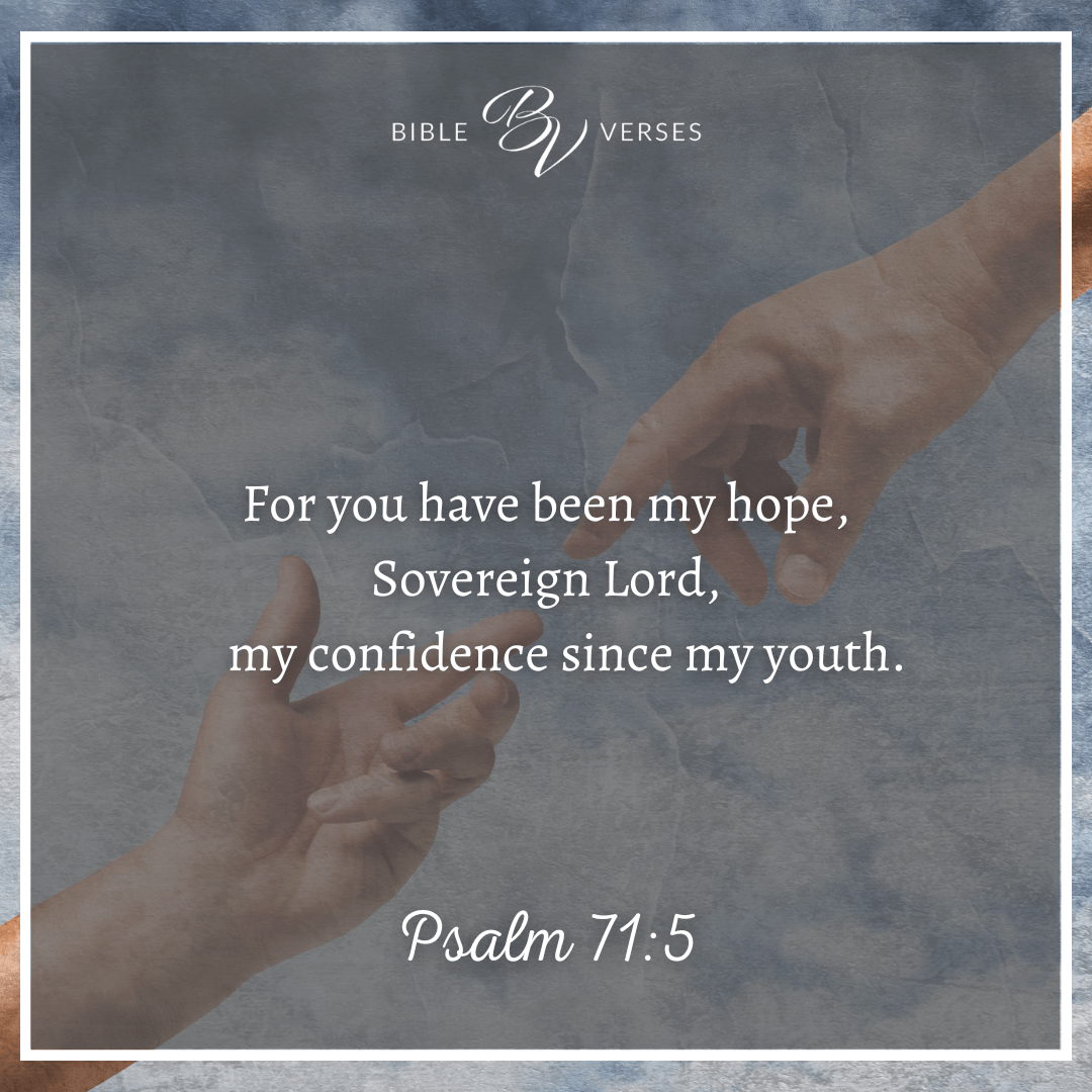 Bible verses on confidence Psalm 71:5