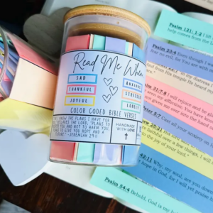 365-Day Scripture Jar: Color-Coded Verses for Every Mood