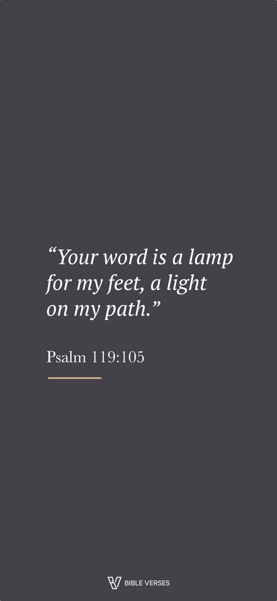 Psalm 119:105 Phone Wallpaper