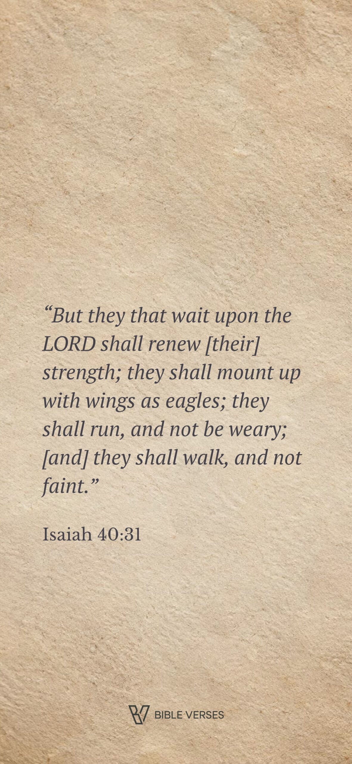 Isaiah 40:31 Natural Texture phone wallpaper