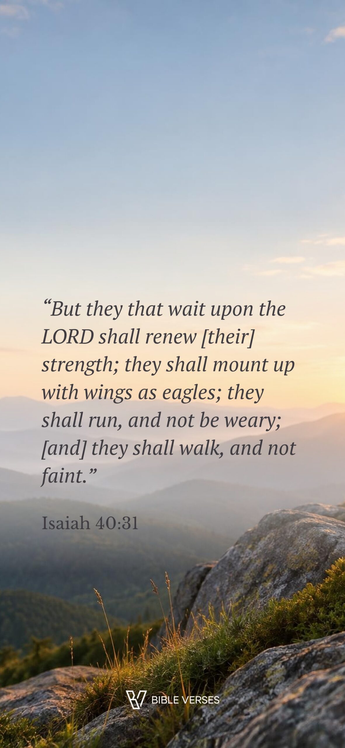 Isaiah 40:31 Visual Theme phone wallpaper