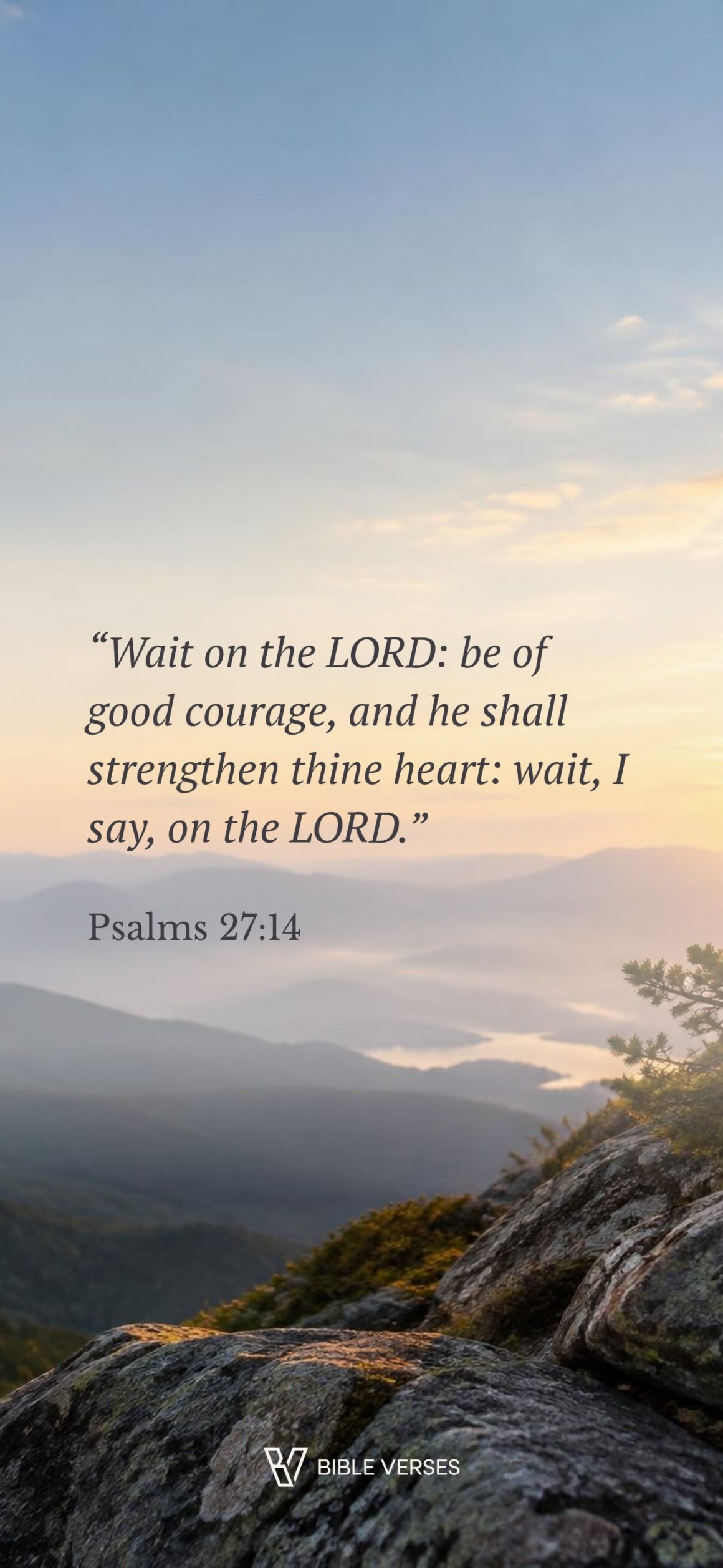 Psalms 27:14 Phone Wallpapers